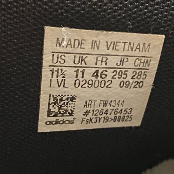 Adidas Men's  'Pro Model 2G' Lace Up Sneakers in Cloud White/Black Size 11.5 - Picture 9 of 9